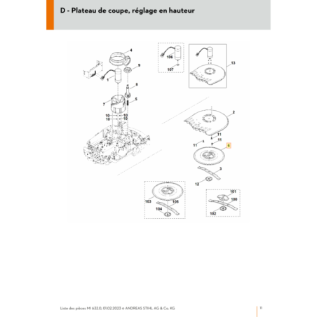 Disque protection pour tondeuse robot Viking (69097609700) | Motoculture-Distri-Piece.Fr