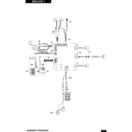 Faisceau carte/capteur de pluie pour tondeuse robot Worx (WR50040705) | Motoculture-Distri-Piece.Fr