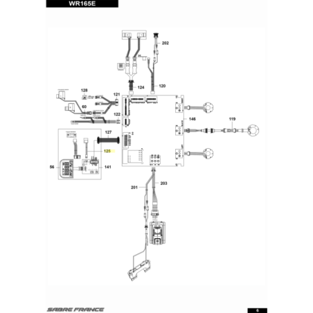 Cable de bouton stop pour tondeuse robot Worx (WR50040714) | Motoculture-Distri-Piece.Fr
