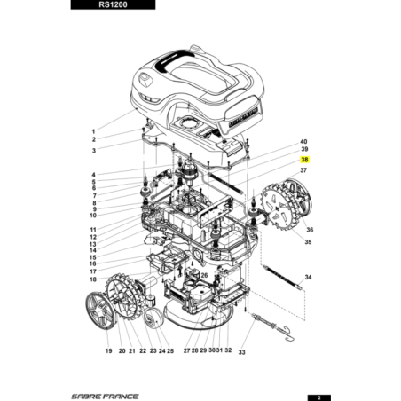 Faisceau de capteur de fil perimetrique pour tondeuse robot Sarp (S8060030301) | Motoculture-Distri-Piece.Fr
