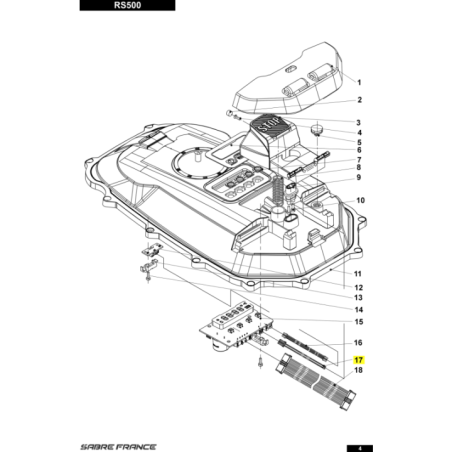 Faisceau de capteur de pluie pour tondeuse robot Sarp (S8060030601) | Motoculture-Distri-Piece.Fr